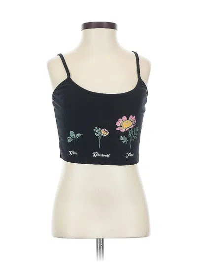 Pre-owned Urban Outfitters Tank Top Black Strapless Neckline Tops