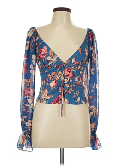 Urban Outfitters Tank Top Blue Plunge Neckline Tops
