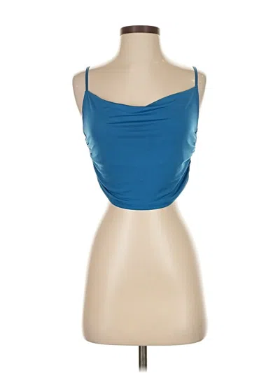 Pre-owned Urban Outfitters Tank Top Blue Strapless Neckline Tops