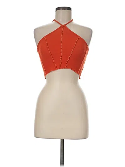 Urban Outfitters Tank Top Orange Halter Neckline Tops