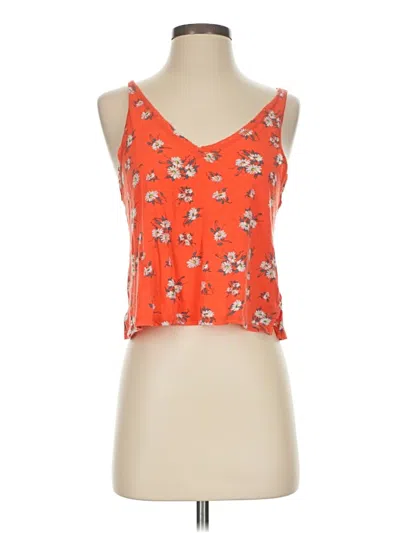 Pre-owned Urban Outfitters Tank Top Orange Strapless Neckline Tops