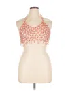 Urban Outfitters Tank Top Pink Halter Neckline Tops In Pink