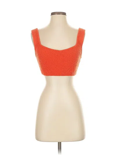 Pre-owned Urban Outfitters Tank Top Red Strapless Neckline Tops