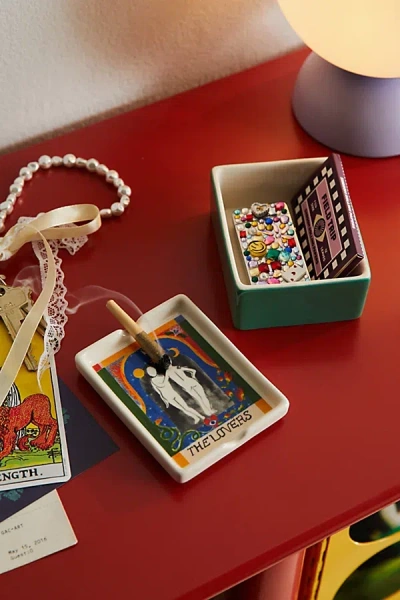 Urban Outfitters Tarot Card Lidded Ashtray & Stash Box In The Lovers At
