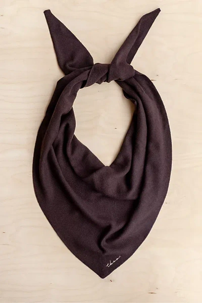 Urban Outfitters Tbco Merino Wool Large Triangle Scarf In Brown, Women's At