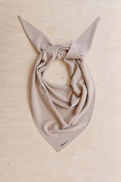 Urban Outfitters Tbco Merino Wool Large Triangle Scarf In Sourdough, Women's At  In Neutral