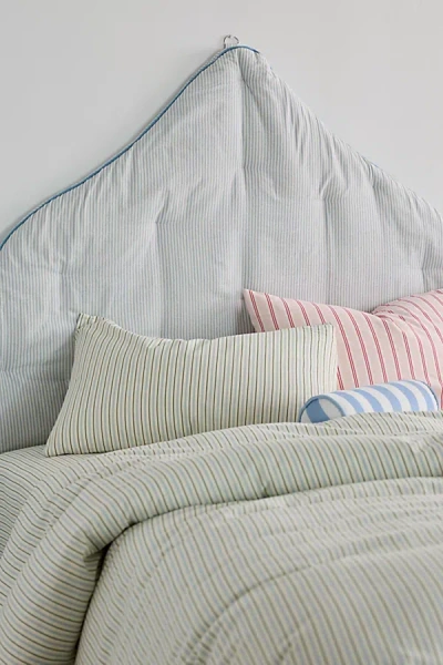 Urban Outfitters Teardrop Fabric Floating Headboard In Natural Stripe At  In Multi