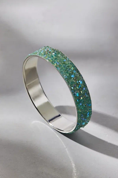 Urban Outfitters Tectonic Gem Studded Bangle Bracelet In Blue, Women's At  In Green