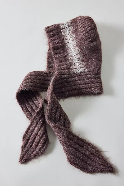 Urban Outfitters Teddy Knit Bonnet In Brown, Women's At  In Red