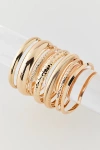 Urban Outfitters Textured Bangle Bracelet Set In Gold, Women's At  In Gold