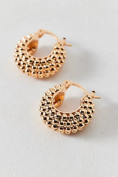 Urban Outfitters Textured Boho Hoop Earring In Gold, Women's At
