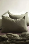 Urban Outfitters Textured Cotton Sham Set In Forest At  In Green