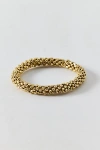 Urban Outfitters Textured Metal Beaded Stretch Bracelet In Gold, Women's At