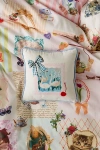 Urban Outfitters Thara Icon Mini Velvet Throw Pillow In Swan At