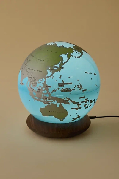 Urban Outfitters The Globetrotter Scratch-off Led World Light In Blue At