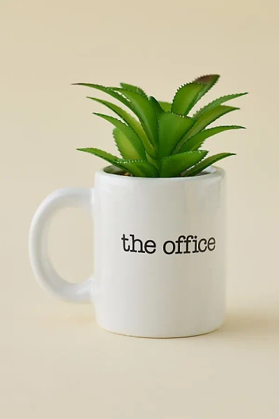 Urban Outfitters The Office World's Best Boss Mug Succulent Planter In White At  In Green