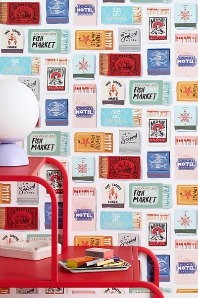 Urban Outfitters The Perfect Match Removable Wallpaper In White At