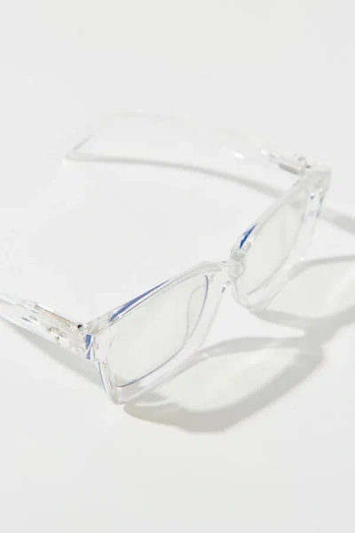 Urban Outfitters Thick Frame Blue Light Glasses In Clear, Women's At  In Transparent