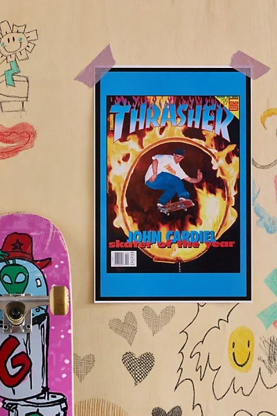 Urban Outfitters Thrasher Cover April 1993 Poster At  In Blue