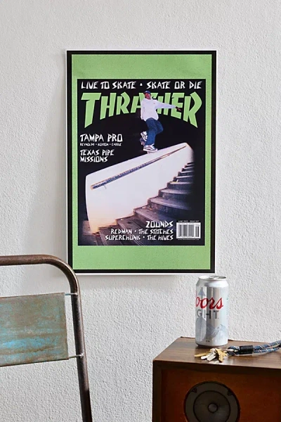 Urban Outfitters Thrasher Cover June 2002 Poster At  In Green