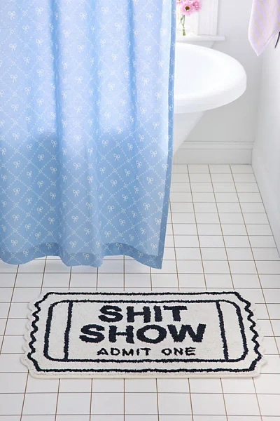 Urban Outfitters Ticket To The S*** Show Bath Mat In Cream At