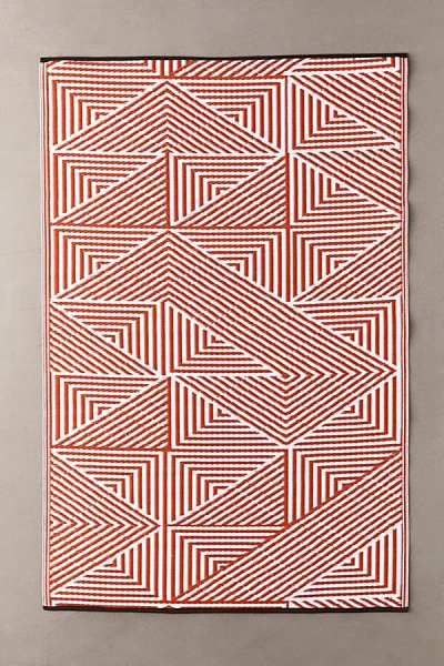 Urban Outfitters Tillie Reversible Indoor/outdoor Rug In Orange At