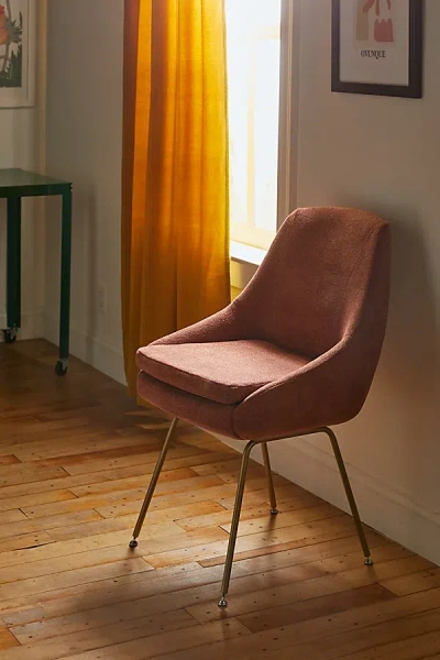 Urban Outfitters Tilly Upholstered Dining Chair In Dark Orange At