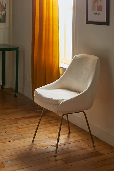 Urban Outfitters Tilly Upholstered Dining Chair In Ivory At