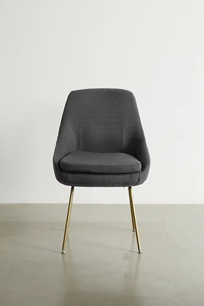 Urban Outfitters Tilly Upholstered Dining Chair In Slate At