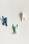 Urban Outfitters Tiny Person Shaped Wall Hook - Set Of 3 In Neutral At  In Multi