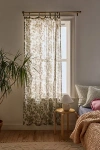 Urban Outfitters Toile Floral Window Panel In Green At  In Multi