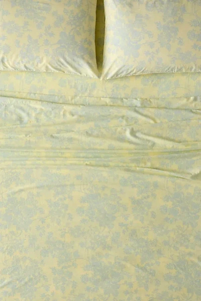 Urban Outfitters Toile Pattern Sheet Set In Bright Yellow At  In Green
