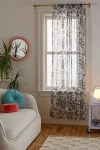 Urban Outfitters Toile Printed Chiffon Window Panel In Black/white At  In Multi