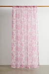 Urban Outfitters Toile Printed Chiffon Window Panel In Pink At