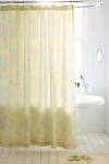 Urban Outfitters Toile Shower Curtain In Butter Yellow At  In Neutral