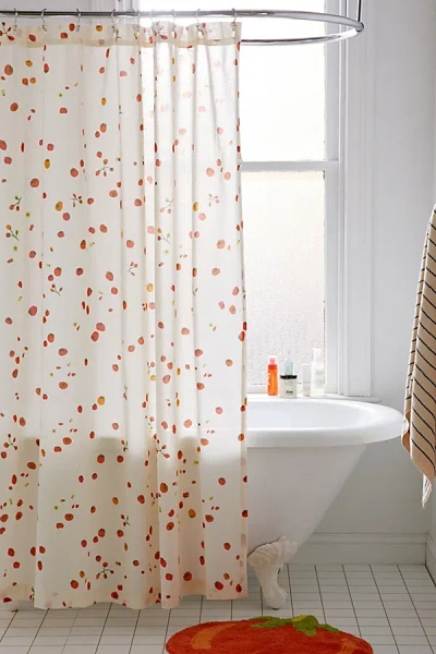 Urban Outfitters Tomato Shower Curtain In Tomato At