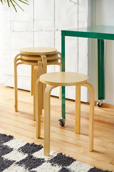 Urban Outfitters Tommy Wood Stacking Stool - Set Of 4 In Natural At