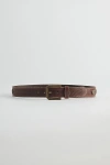 Urban Outfitters Tooled Western Belt In Brown, Men's At