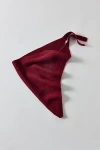 Urban Outfitters Triangle Knit Tie Scarf In Maroon, Women's At  In Gold