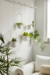 Urban Outfitters Triflora Large Hanging Planter In Gold At  In White