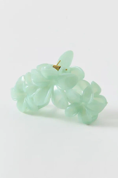 Urban Outfitters Triple Aria Flower Claw Clip In Mint, Women's At  In Green