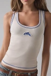 Urban Outfitters Trout Fish Icon Applique Graphic Tank Top In Cream, Women's At  In Neutral