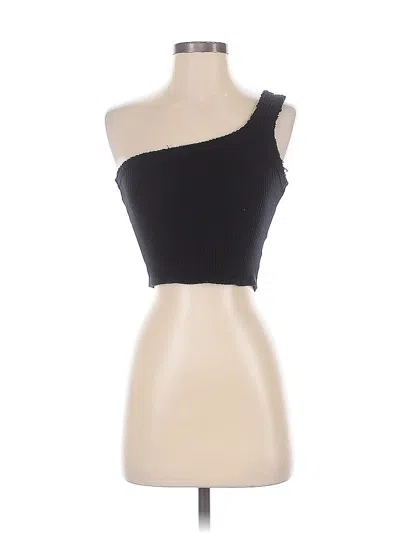 Pre-owned Urban Outfitters Tube Top Black One Shoulder Neckline Tops