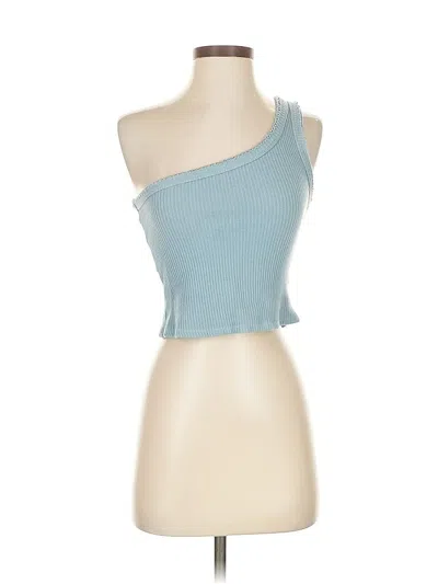 Pre-owned Urban Outfitters Tube Top Blue One Shoulder Neckline Tops