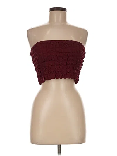 Urban Outfitters Tube Top Burgundy Strapless Neckline Tops