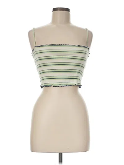 Pre-owned Urban Outfitters Tube Top Green Strapless Neckline Tops