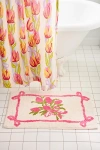 Urban Outfitters Tulip Bunch Plush Tufted Bath Mat In Pink At