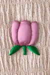 Urban Outfitters Tulip Shape Satin Throw Pillow In Pink At