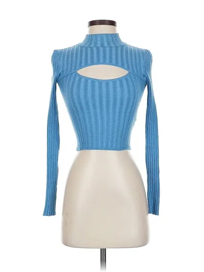 Pre-owned Urban Outfitters Turtleneck Sweater In Blue