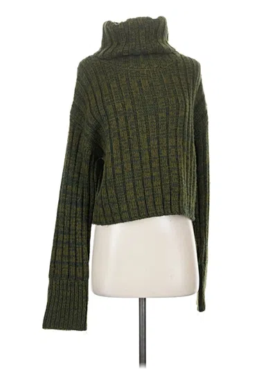 Pre-owned Urban Outfitters Turtleneck Sweater In Green